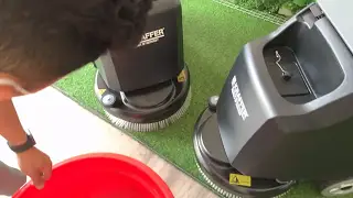 Giao hàng và hướng dẫn sử dụng Máy chà sàn Kraffer GM50 tại Trung Tâm Tiệc Cưới MONAMI