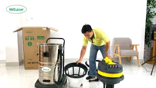 Thực tế về Máy hút bụi công nghiệp HiClean HC80 mới nhất 2022