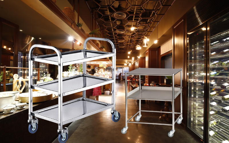 Lợi ích khi sử dụng xe đẩy thức ăn 3 tầng tại Hiclean.vn
