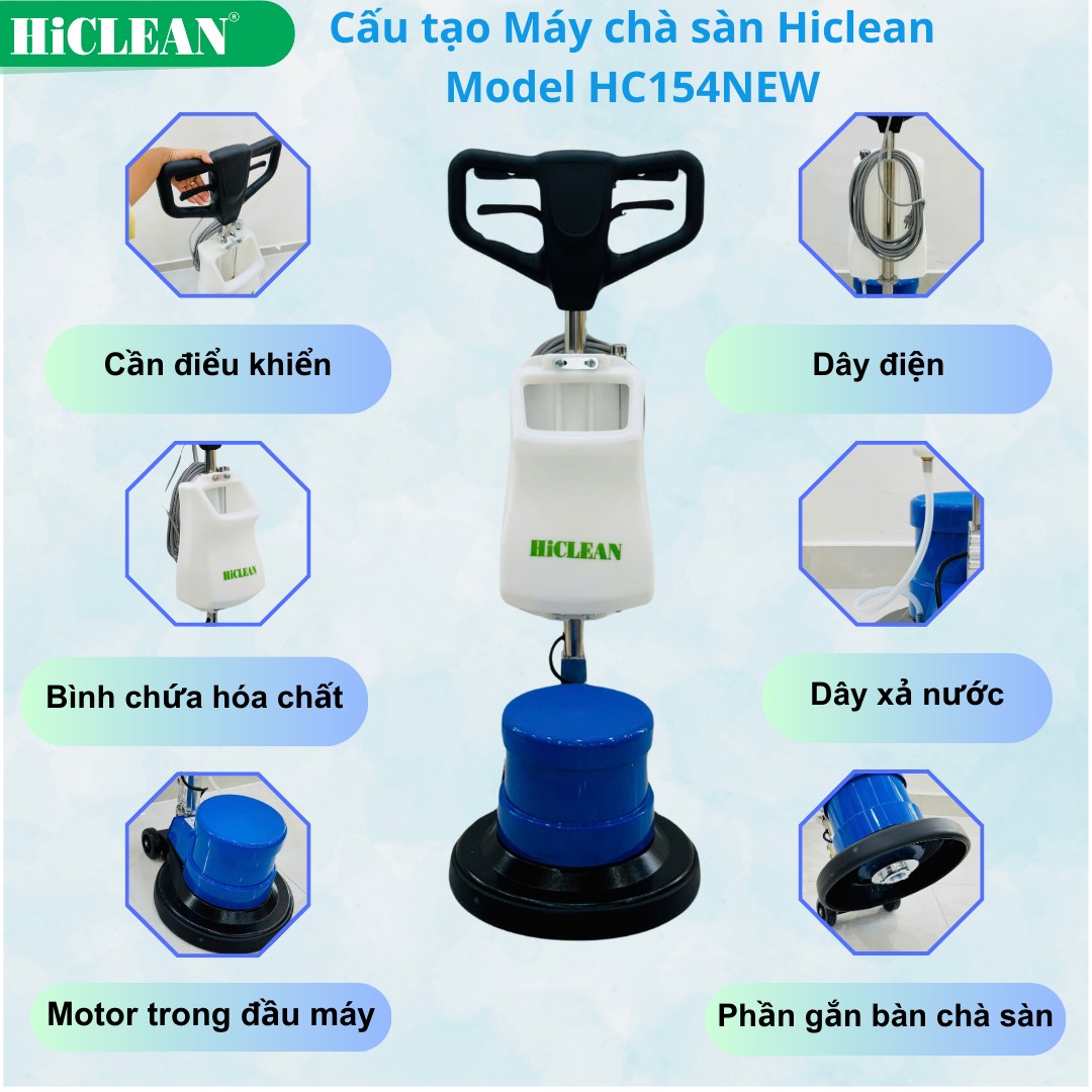 Máy chà sàn Hiclean giá rẻ và TOP những lý do được khách hàng ưa chuộng