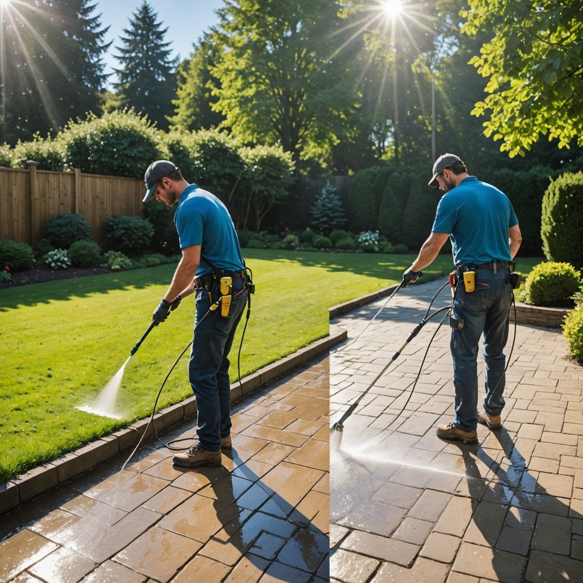 Cách Dùng Máy Phun Rửa Áp Lực Cao Để Làm Sạch Sân Vườn, Tường Và Mái Nhà