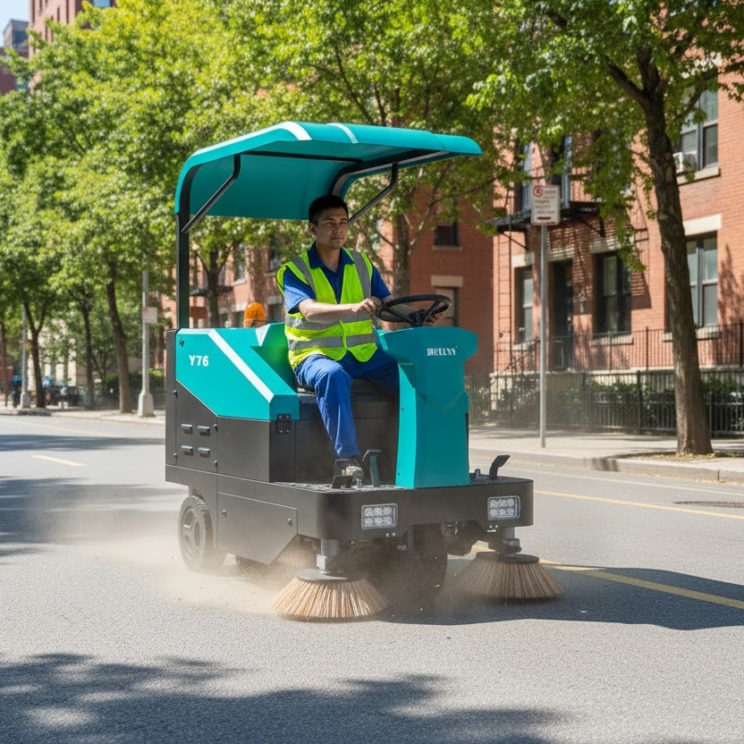 Máy quét rác tự động: Giải pháp làm sạch đường phố tức thì