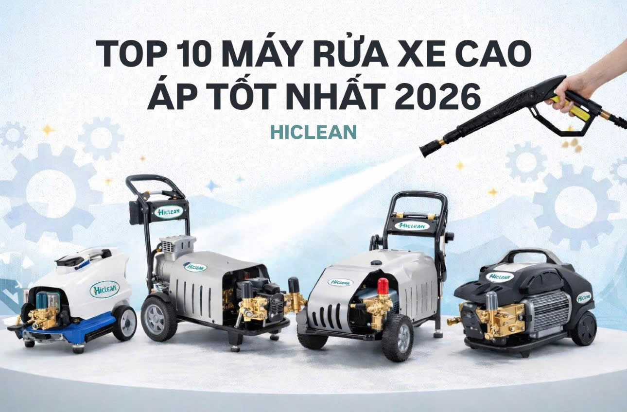 Top 10 máy rửa xe cao áp tốt nhất 2026, đáng mua nhất