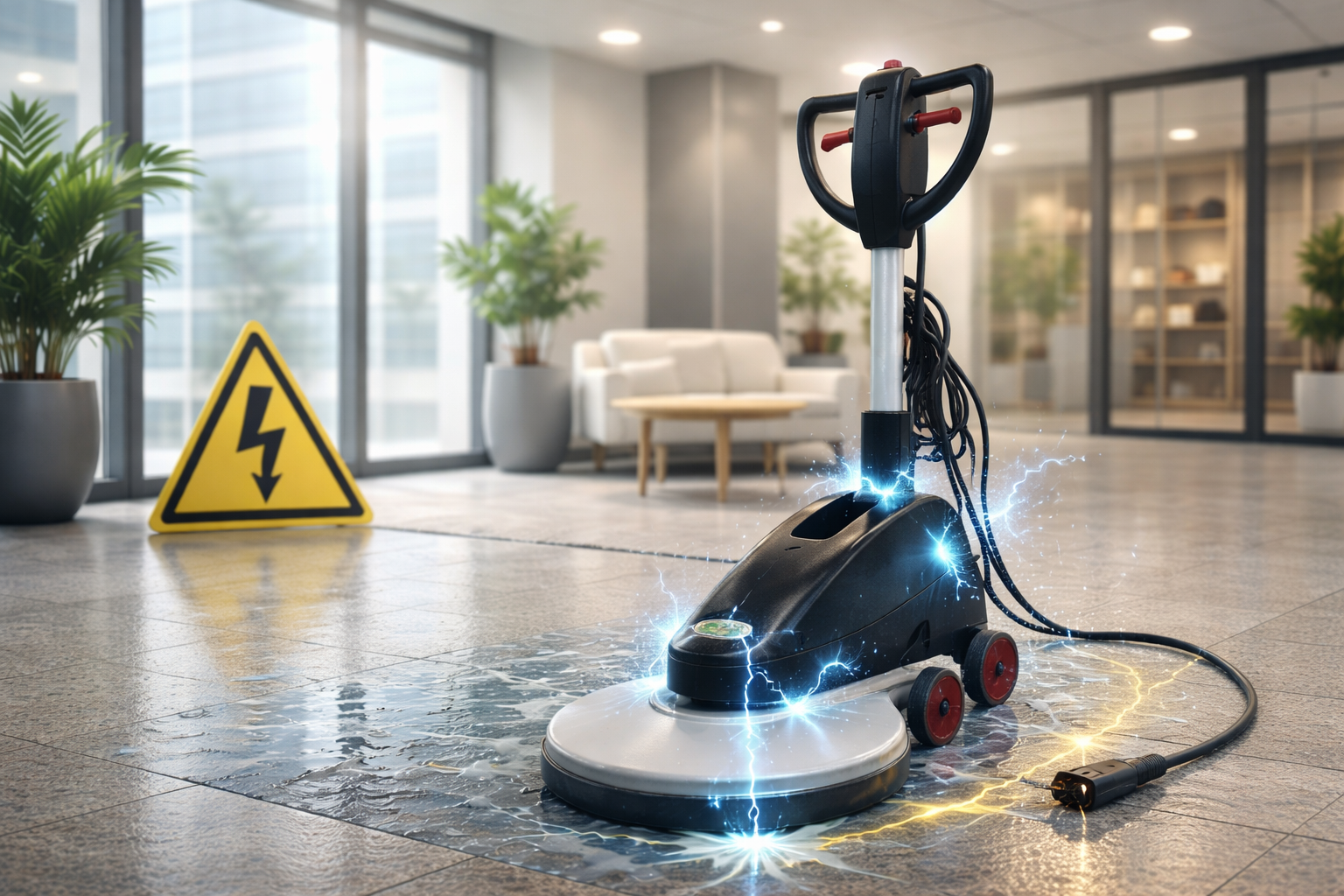 Máy chà sàn công nghiệp bị rò điện: Nguyên nhân & cách xử lý