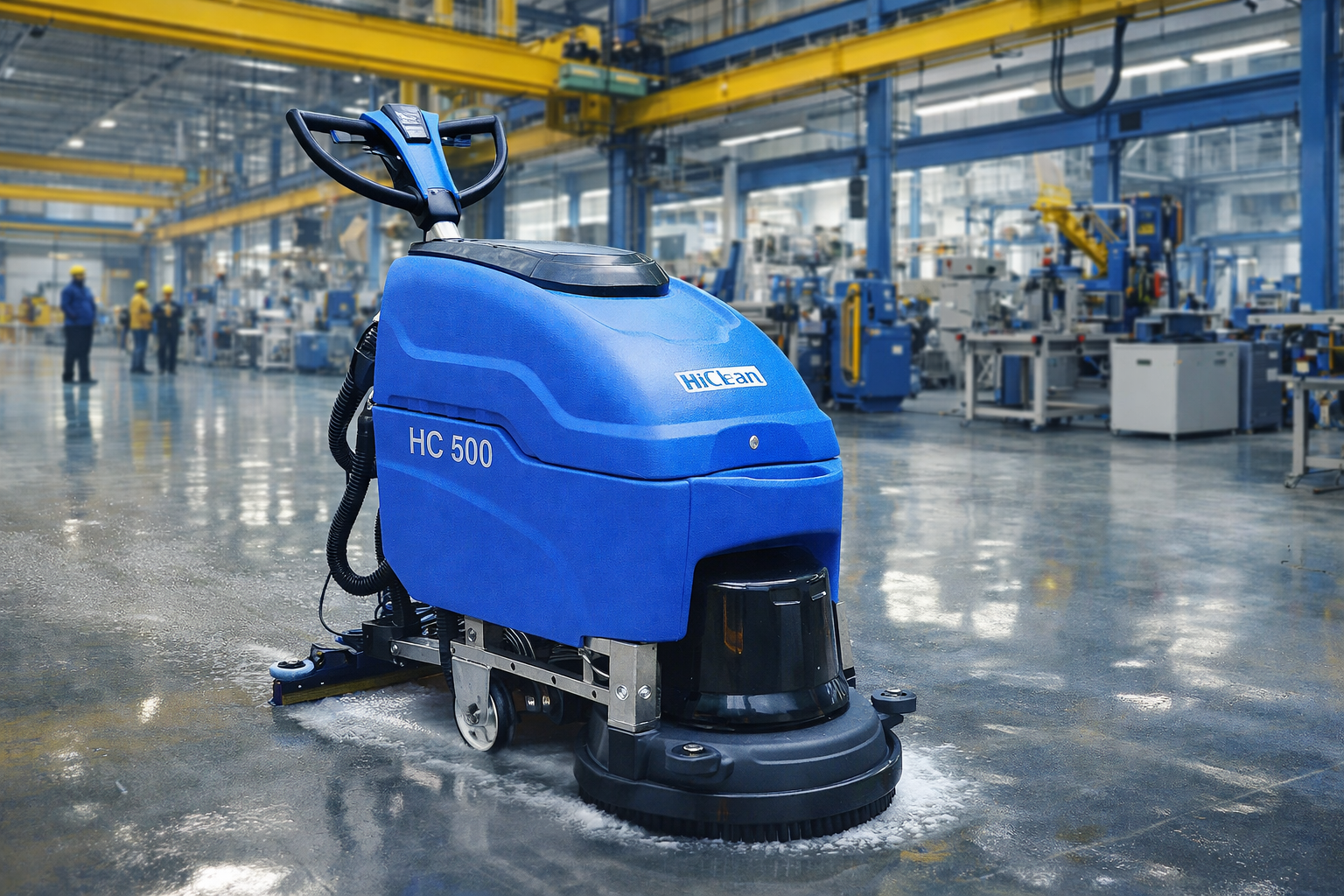 Máy chà sàn công nghiệp loại nào tốt cho nhà xưởng diện tích lớn?