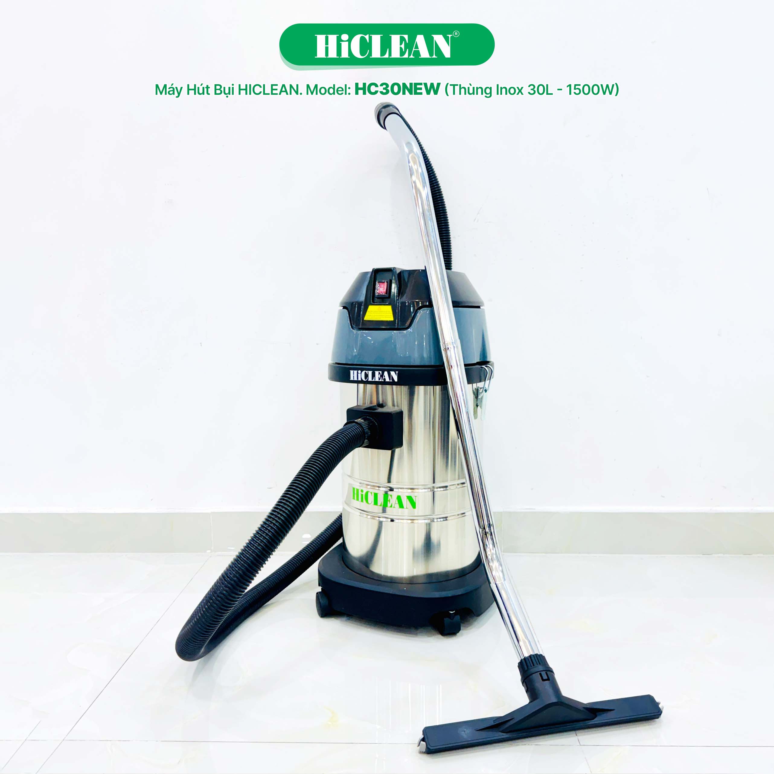 Máy hút bụi công nghiệp HiClean HC30 NEW