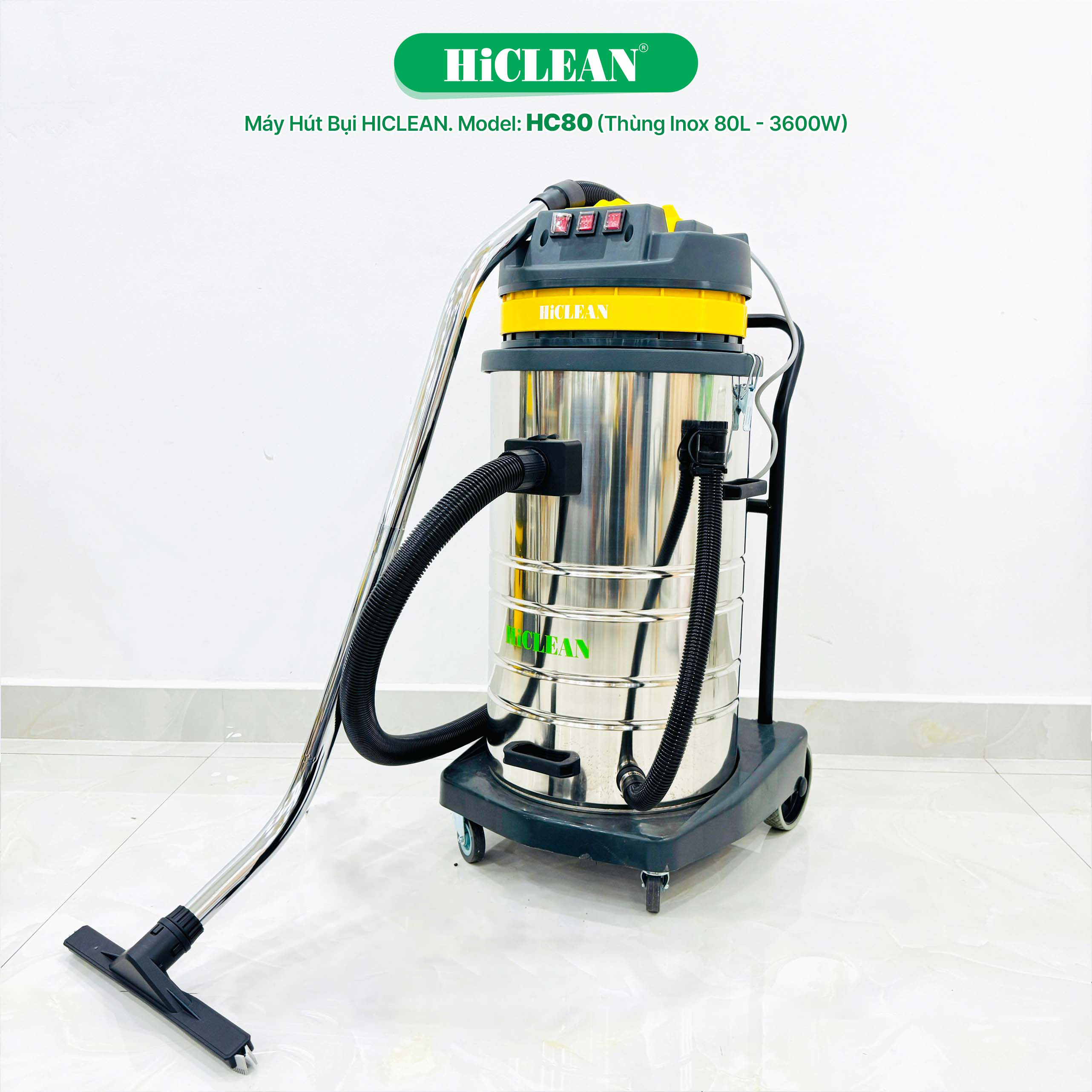 Máy hút bụi công nghiệp HiClean HC80