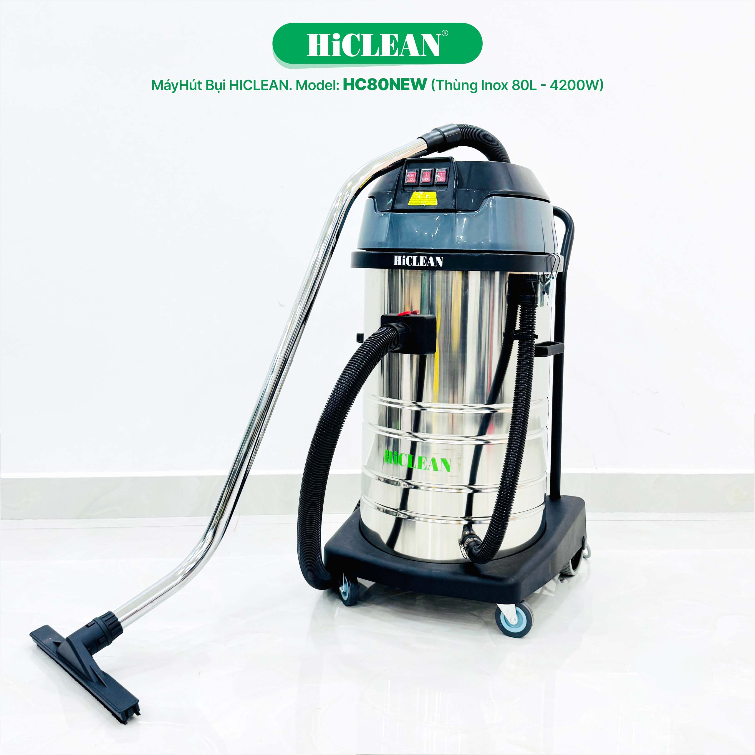 Máy hút bụi nhà xưởng HiClean HC80 NEW