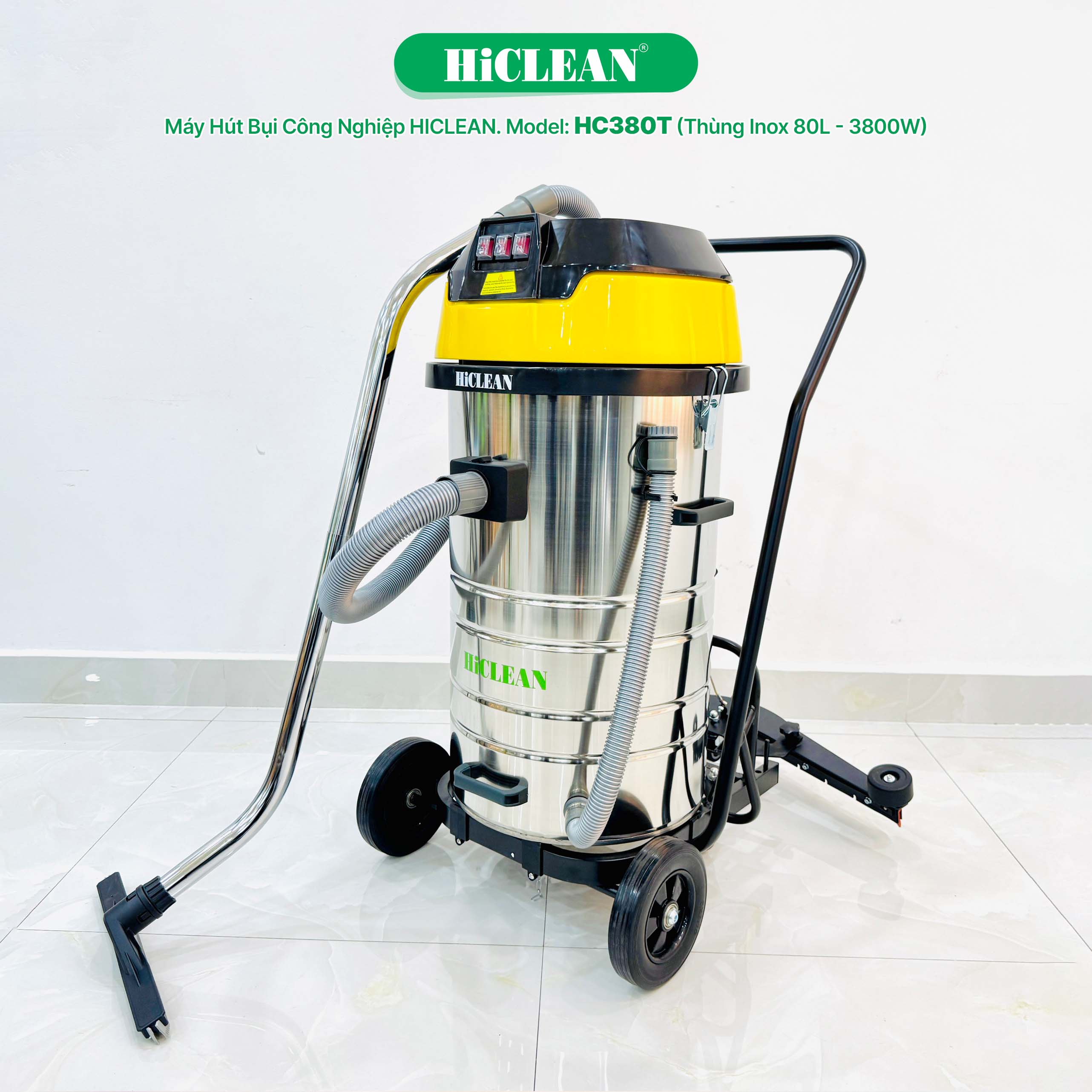 Máy hút bụi công nghiệp HiClean HC380T