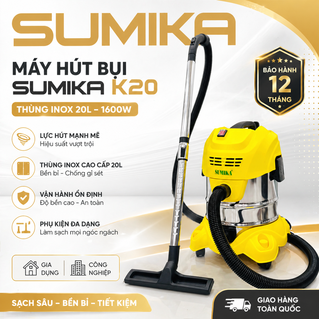 Máy hút bụi gia đình SUMIKA K20