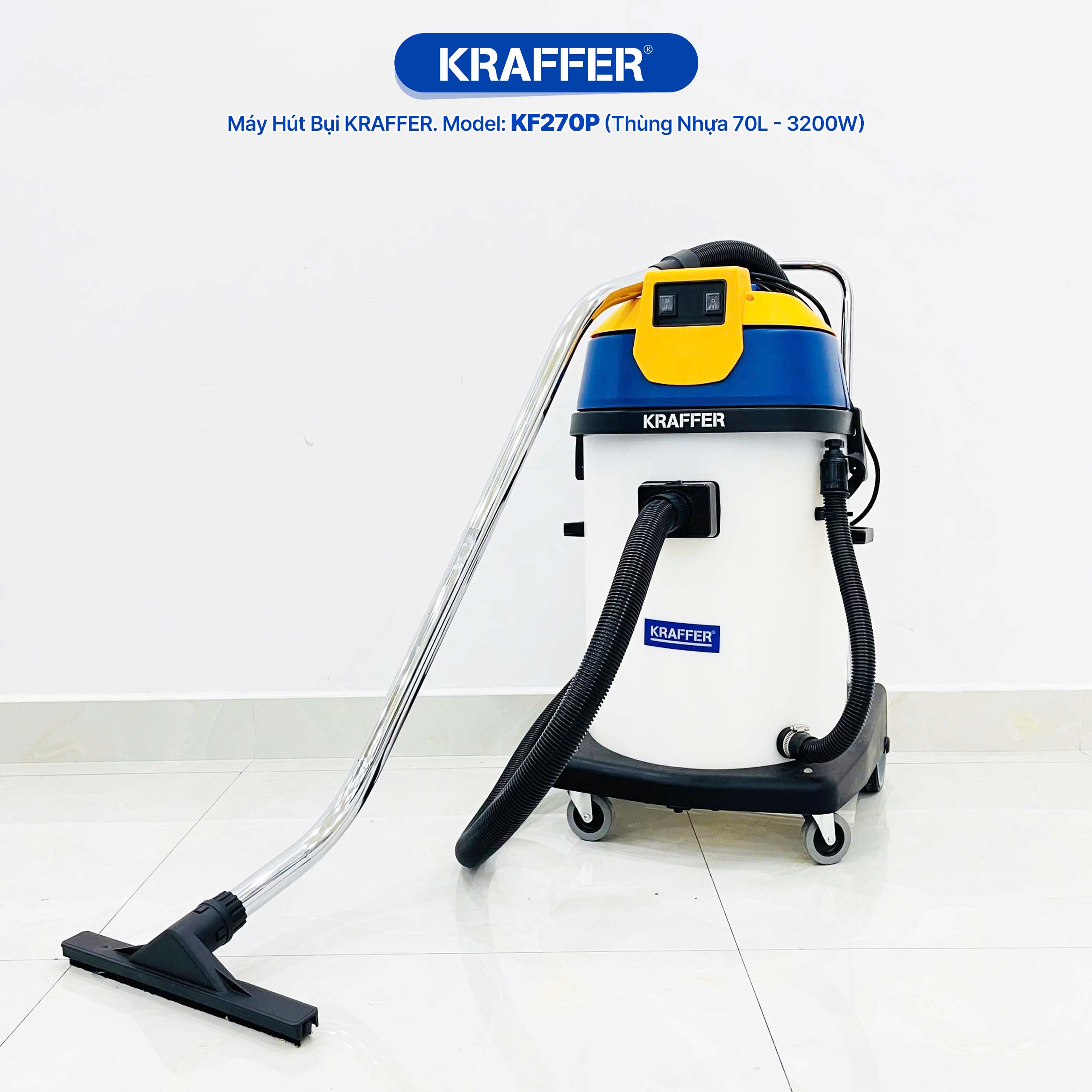 Máy hút bụi công nghiệp Kraffer KF270P