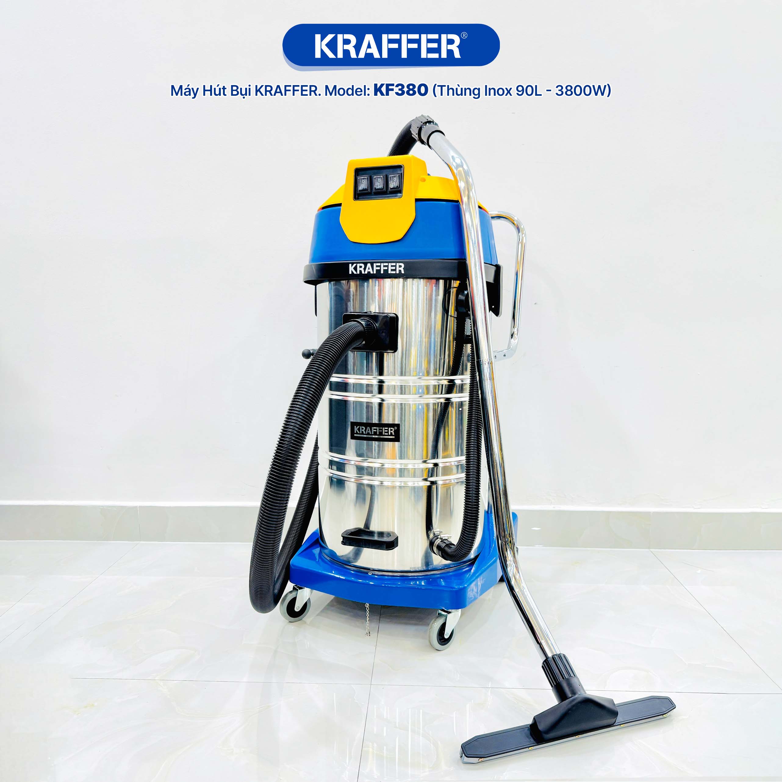 Máy hút bụi công nghiệp Kraffer KF380