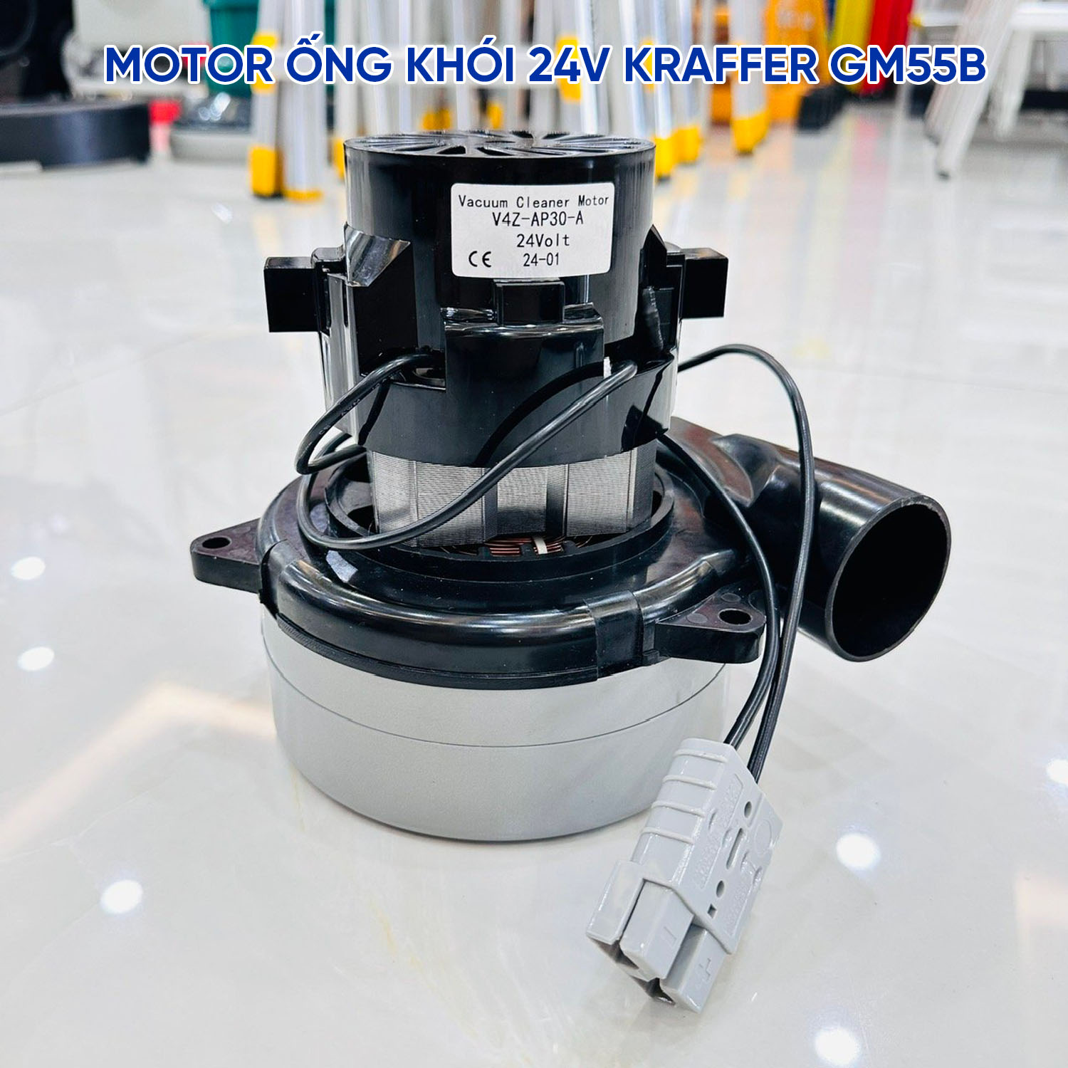 Motor ống khói 24V máy chà sàn Kraffer GM55B