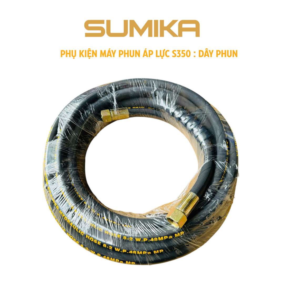 Phụ tùng máy phun áp lực S350: Dây phun 10m