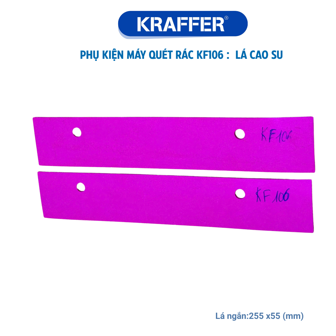 Phụ tùng máy quét rác KF106 :Lá cao su