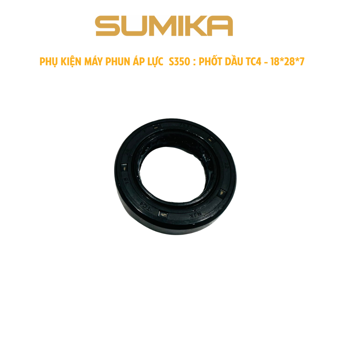 Phụ tùng máy phun áp lực S350: Phốt dầu TC4 - 18*28*7