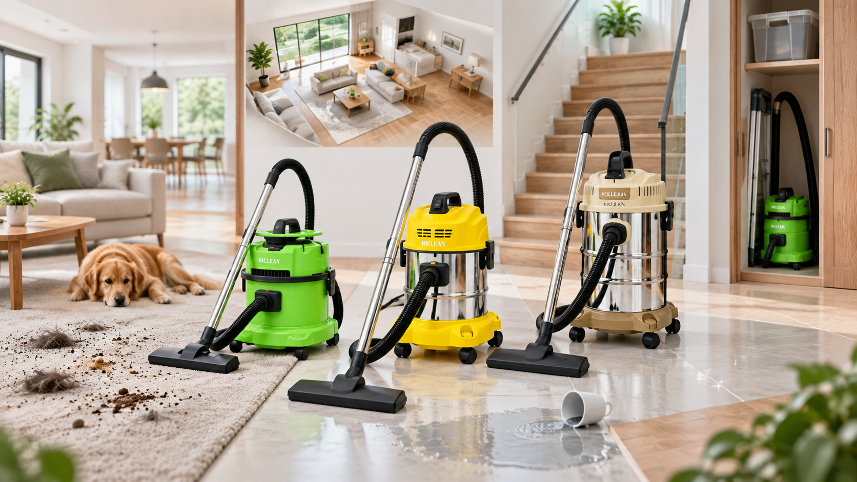 Dung tích máy hút bụi gia đình 15L, 20L hay 30L? Chọn loại nào phù hợp?