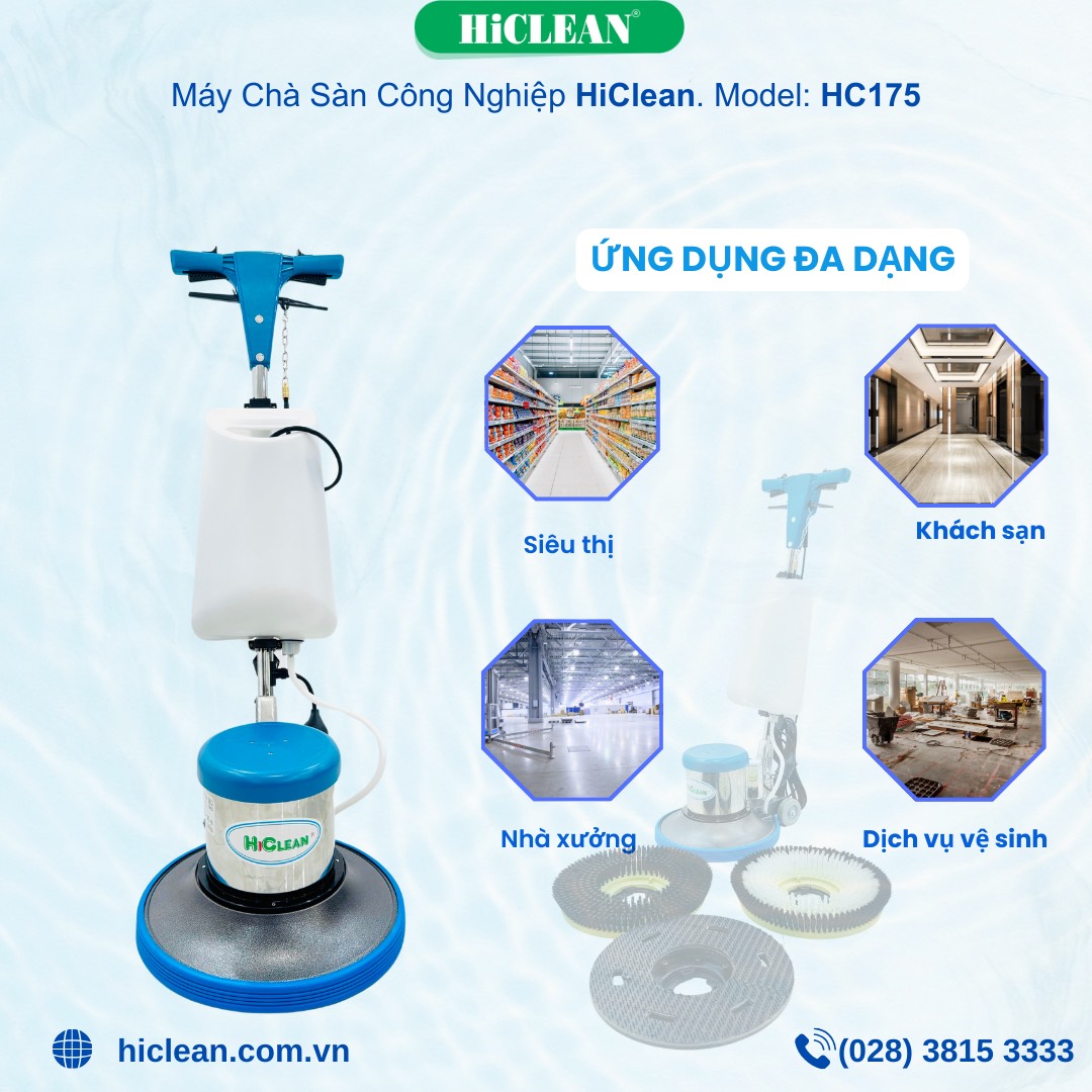 Máy chà sàn đơn công nghiệp phù hợp với những công việc vệ sinh nào?
