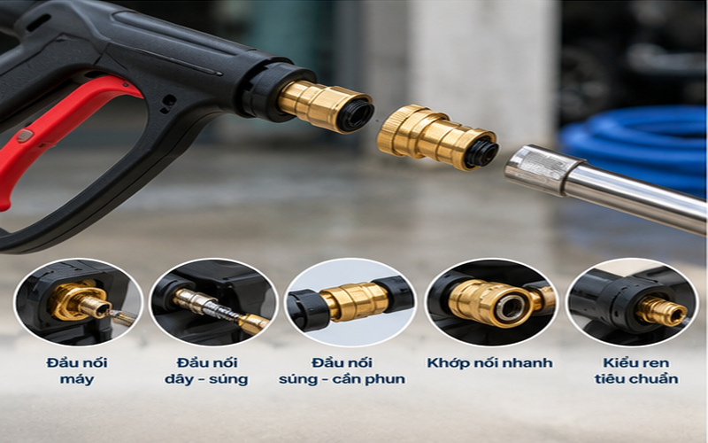 Súng rửa xe cao áp có những loại nào? 
