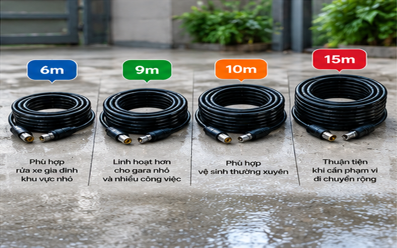 Súng rửa xe cao áp có những loại nào? 