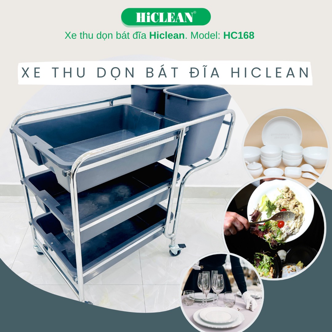 Xe đẩy nhà hàng nên chọn xe phục vụ thức ăn hay xe thu dọn bát đĩa?