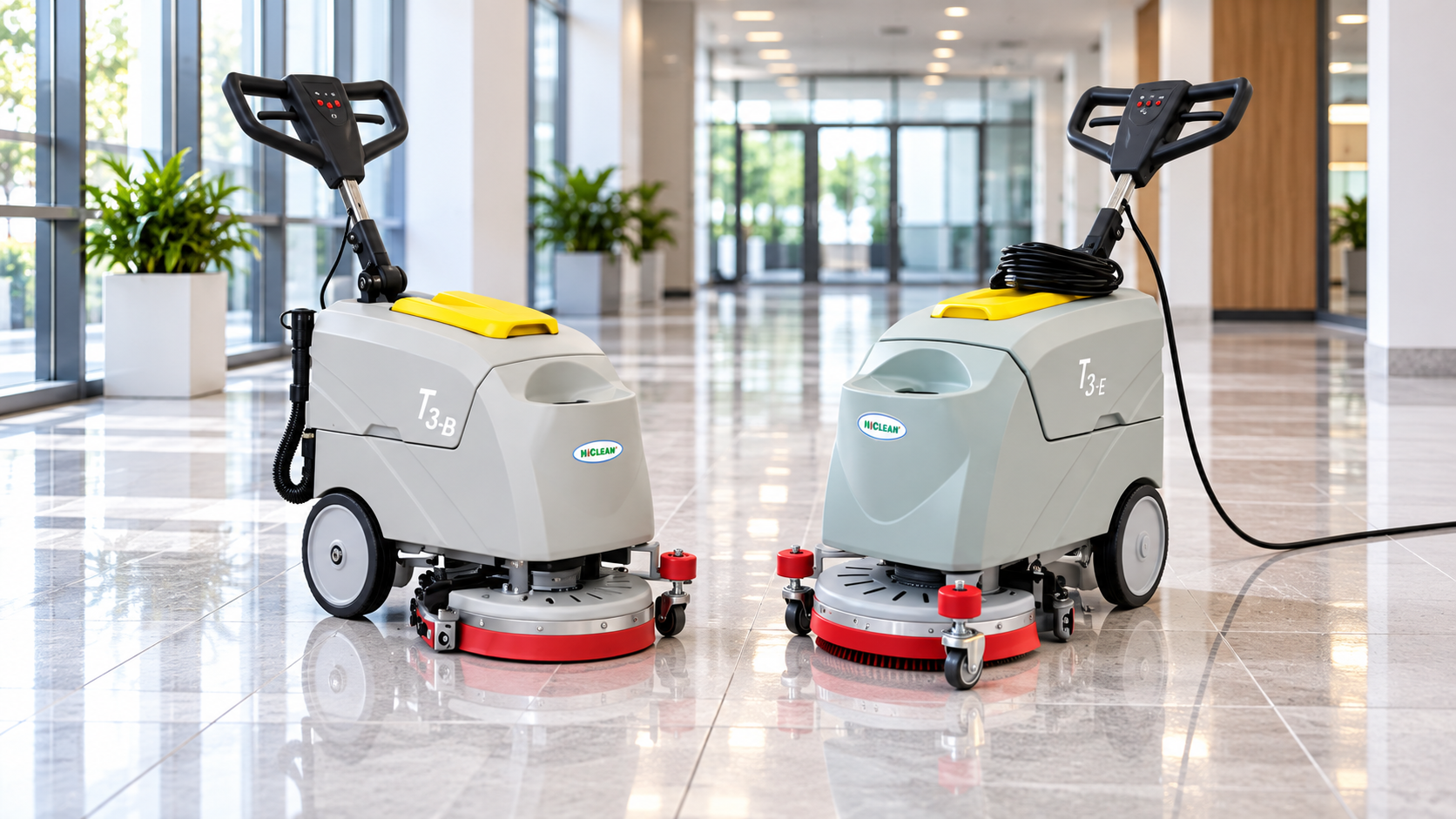 Máy chà sàn liên hợp ắc quy khác gì loại dùng điện? Nên chọn loại nào?